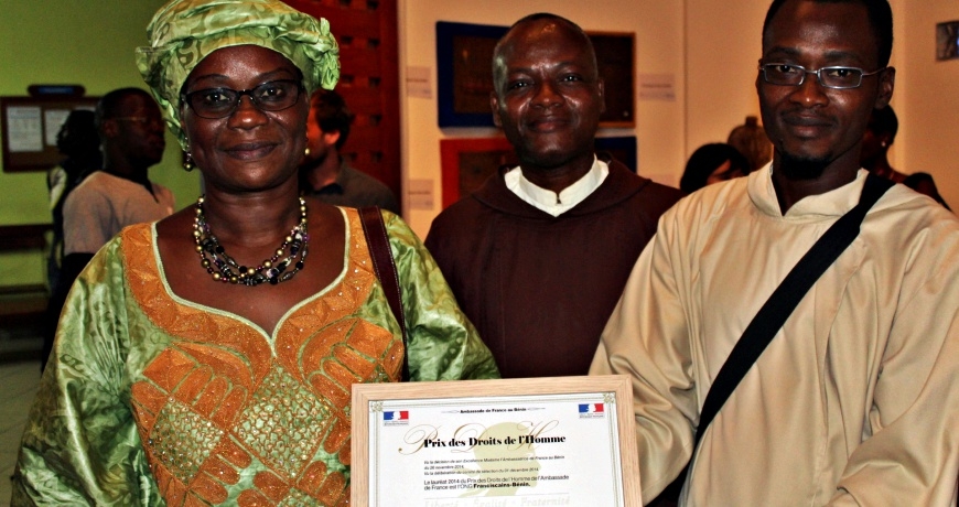 L’ONG “Franciscains Bénin” a reçu le Prix des Droits de l’Homme 2014
